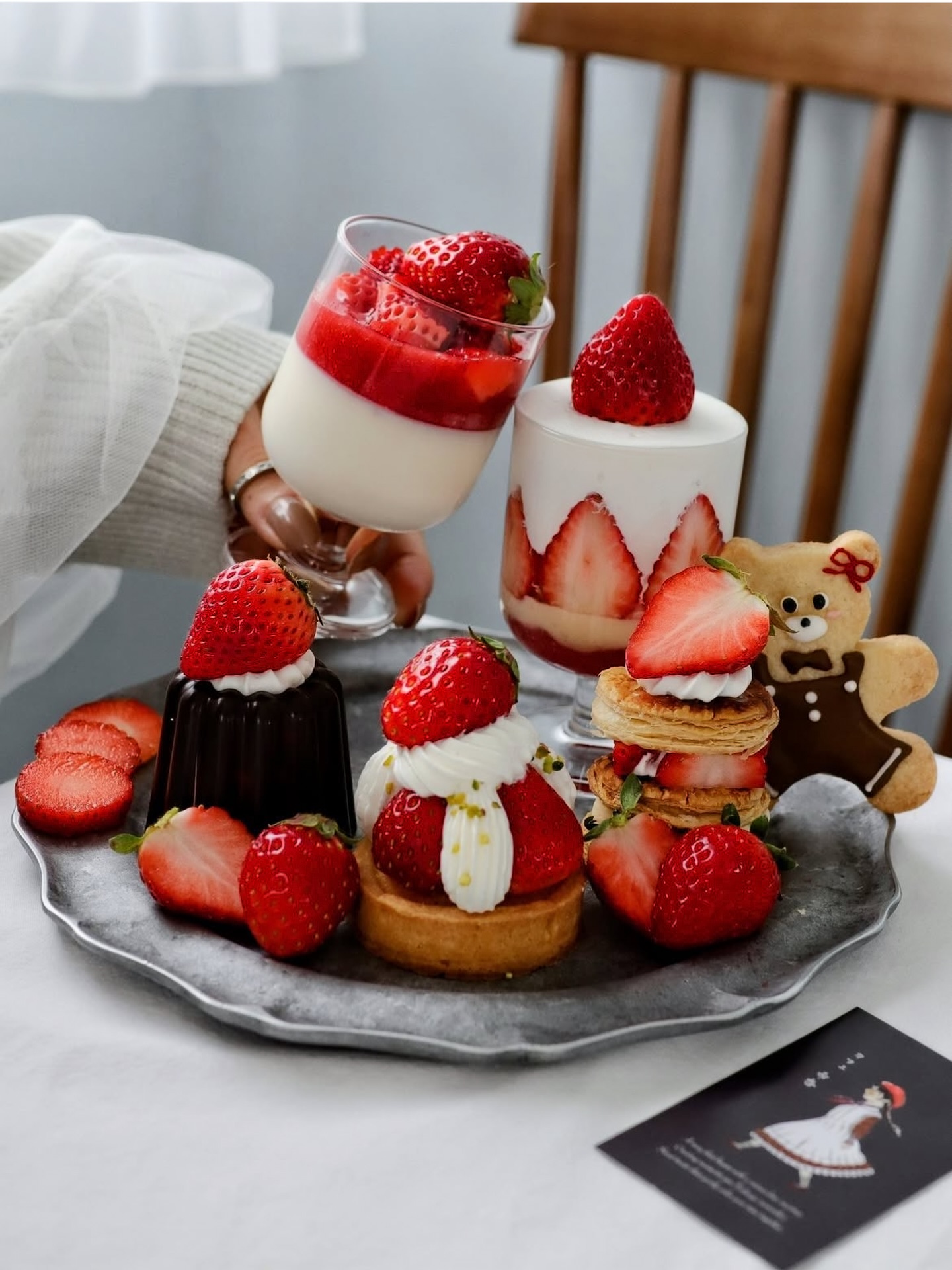 いちごのデザートプレート